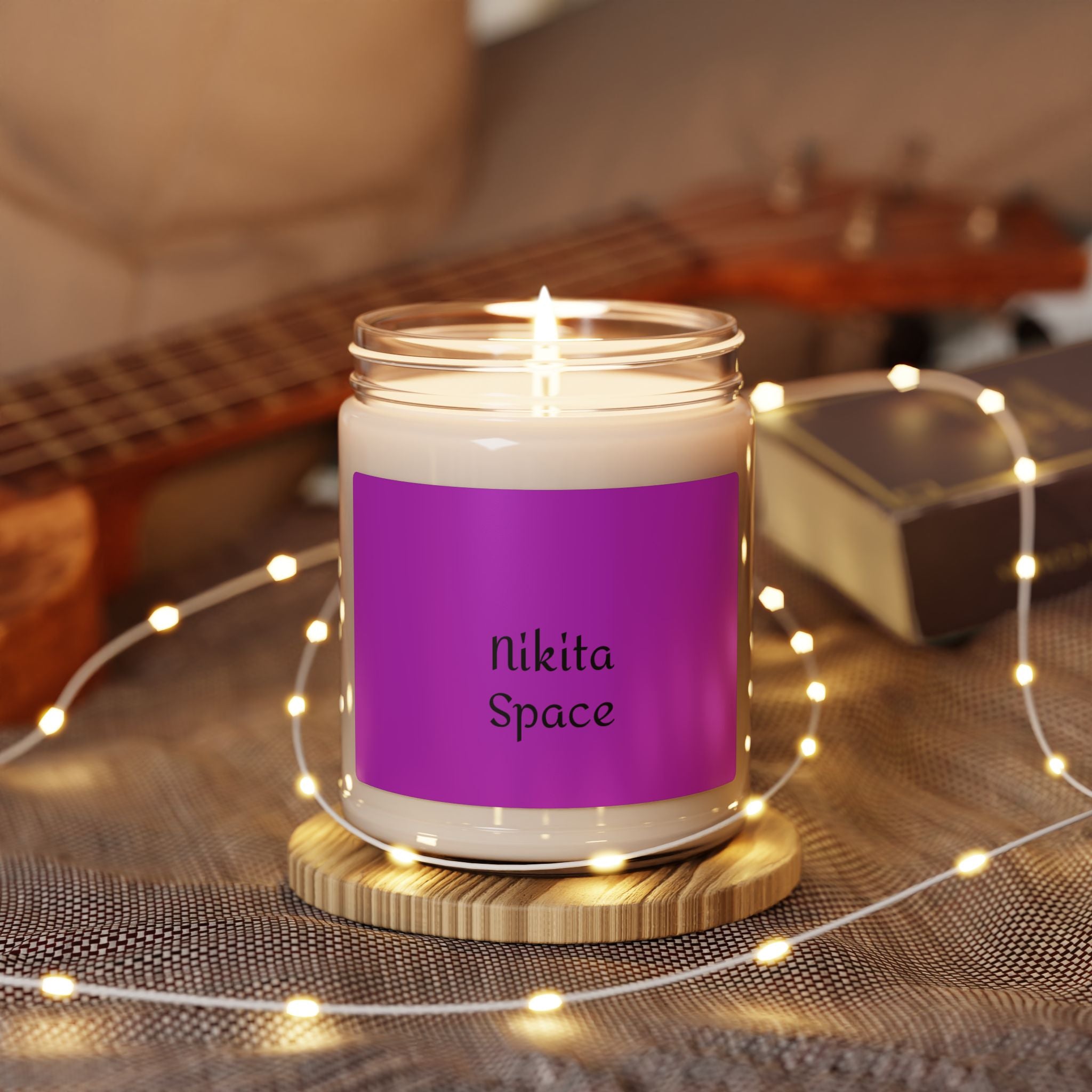 Nikita Space Scented Soy Candle — 9oz Aromatherapy Candle with Floral-Fruity Vibe