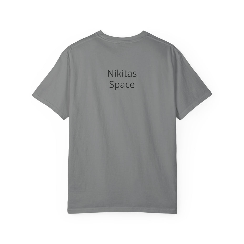 Nikitas Space T‑Shirt — Minimal Back Logo Tee