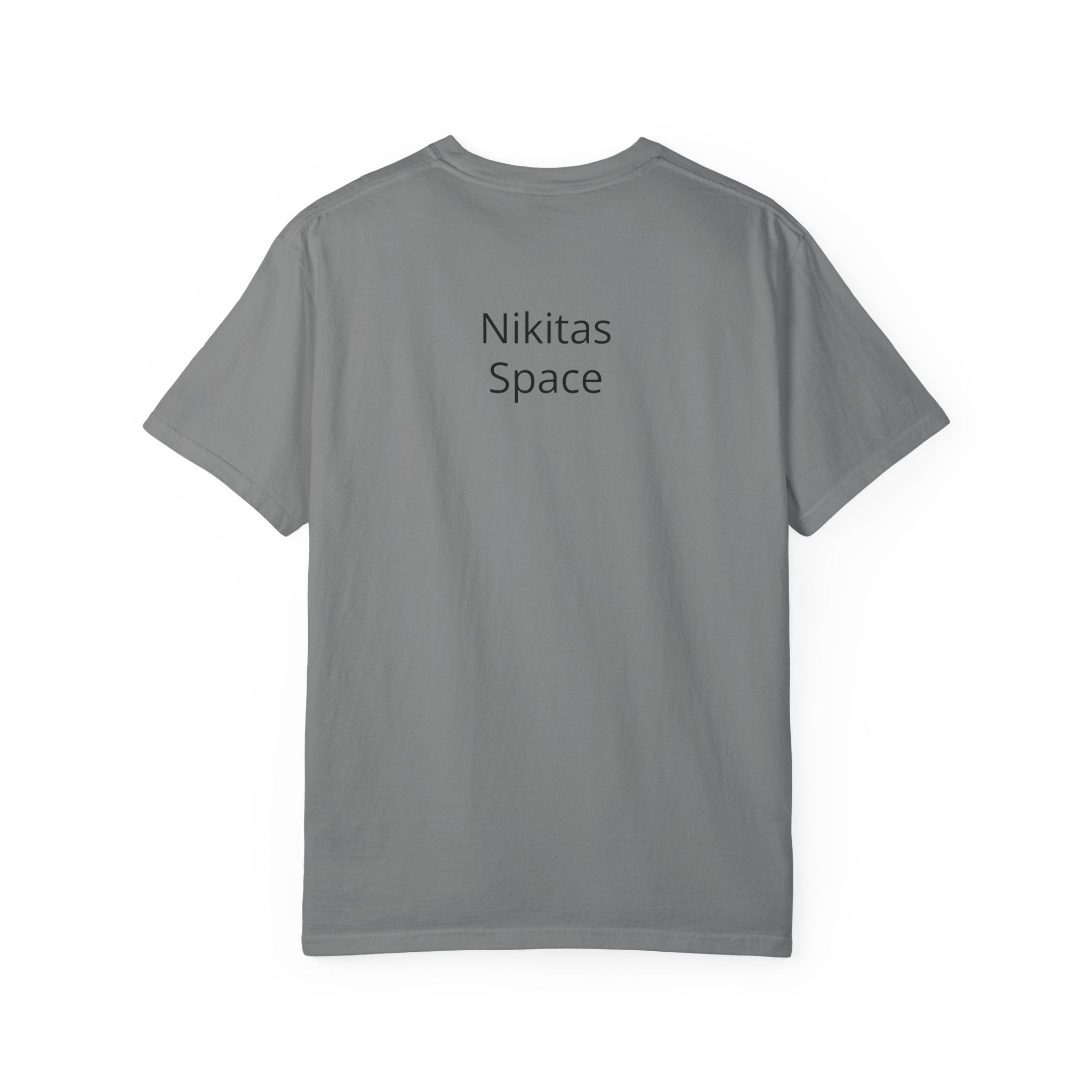 Nikitas Space T‑Shirt — Minimal Back Logo Tee